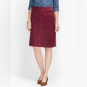 Talbots Petite WIDE WALE CORDUROY SKIRT